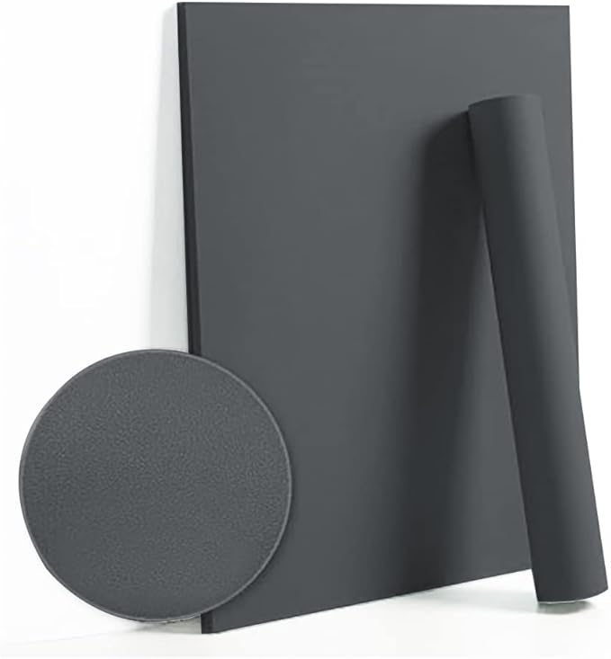 Dimoon 78.7''x17.7'' Grey Peel and Stick Wallpaper Contact Paper Modern Self Adhesive Wall Paper Removable Renter Friendly Textured Solid Color Shelf Cabinet Vinyl Roll (78.7''x17.7'',Dark Grey)-VerdiqueGarden