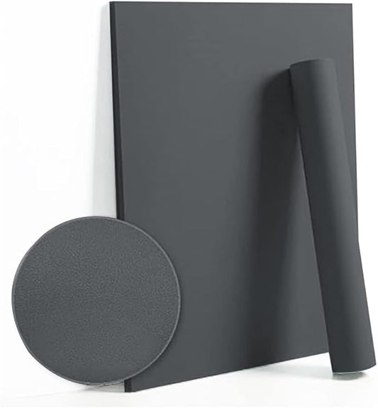 Dimoon 78.7''x17.7'' Grey Peel and Stick Wallpaper Contact Paper Modern Self Adhesive Wall Paper Removable Renter Friendly Textured Solid Color Shelf Cabinet Vinyl Roll (78.7''x17.7'',Dark Grey)-VerdiqueGarden