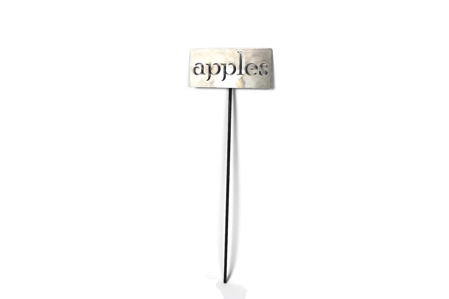 Classic Metal Garden Markers 19 Inches Tall (apples, Raw, Unfinished Steel (will rust with time))-VerdiqueGarden
