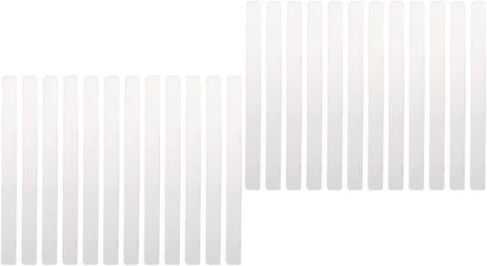 48 pcs Pot Clear Blank Ground Identifier Tag for Acrylic Outdoor Label Markers Garden Labels Identification Label: DIY Plant Gardening Weatherproof Vegetables Stakes-VerdiqueGarden