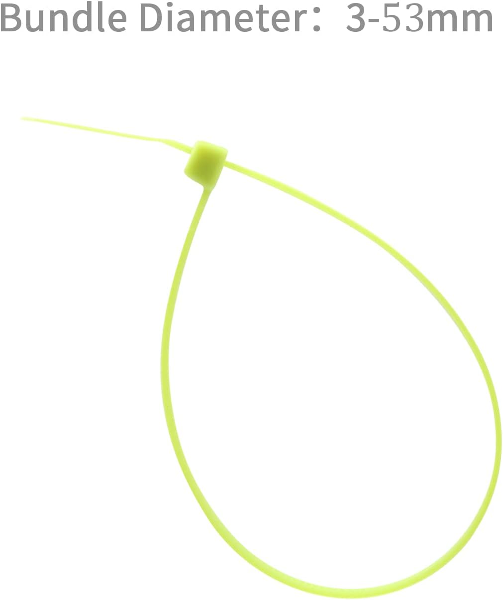 XINGO 100PCS Cable Zip Ties Heavy Duty, Premium Nylon Plastic Wire Ties with 50 Pounds Tensile Strength, Self-Locking Black Nylon Zip Ties for Indoor and Outdoor (8 inch, Apple Green)-VerdiqueGarden