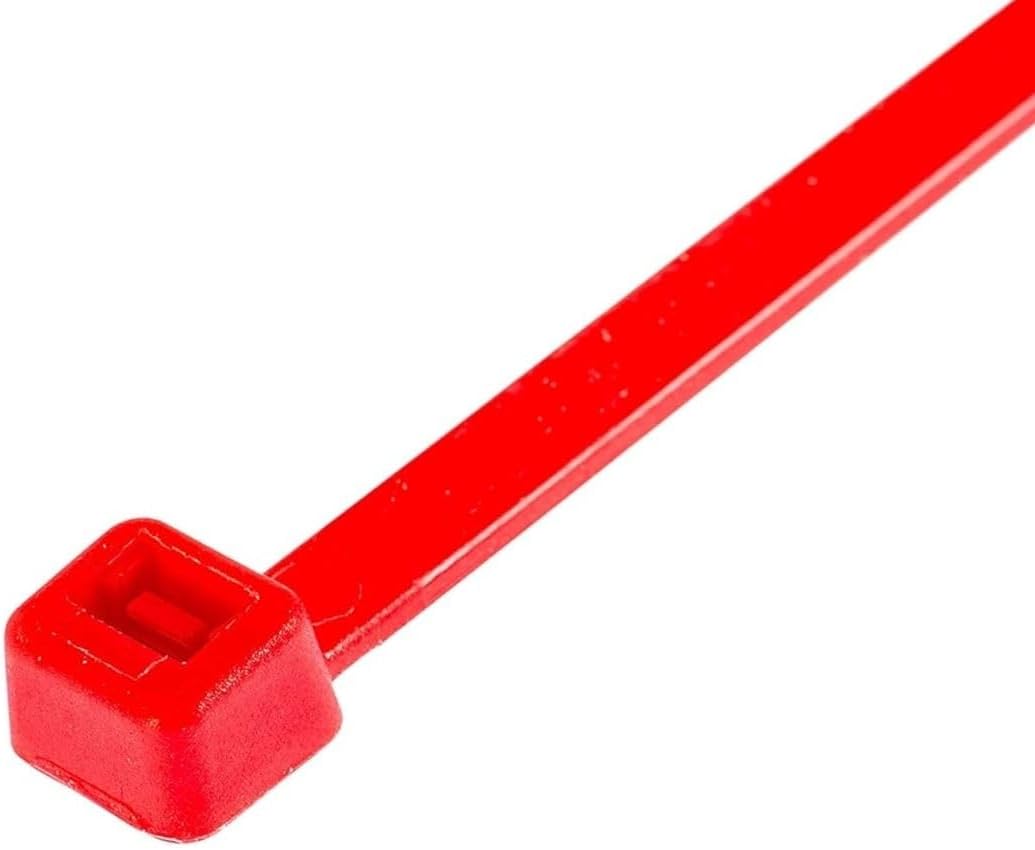 GTSE 8 Inch Red Zip Ties, 100 Pack, 50lb Strength, UV Resistant Strong Nylon Cable Ties, Self-Locking 8" Tie Wraps-VerdiqueGarden