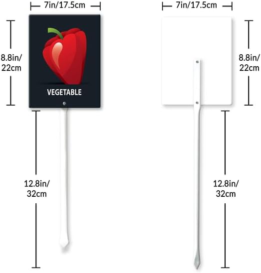 Eveokoki Aluminum Seed & Plant Labels - Plant Markes for Seedlings-Plant Tags for Pots - Garden Signs for Vegetable - Durable Markers for Plants Outdoor Waterproof - Garden Decor for Farmhouse-VerdiqueGarden