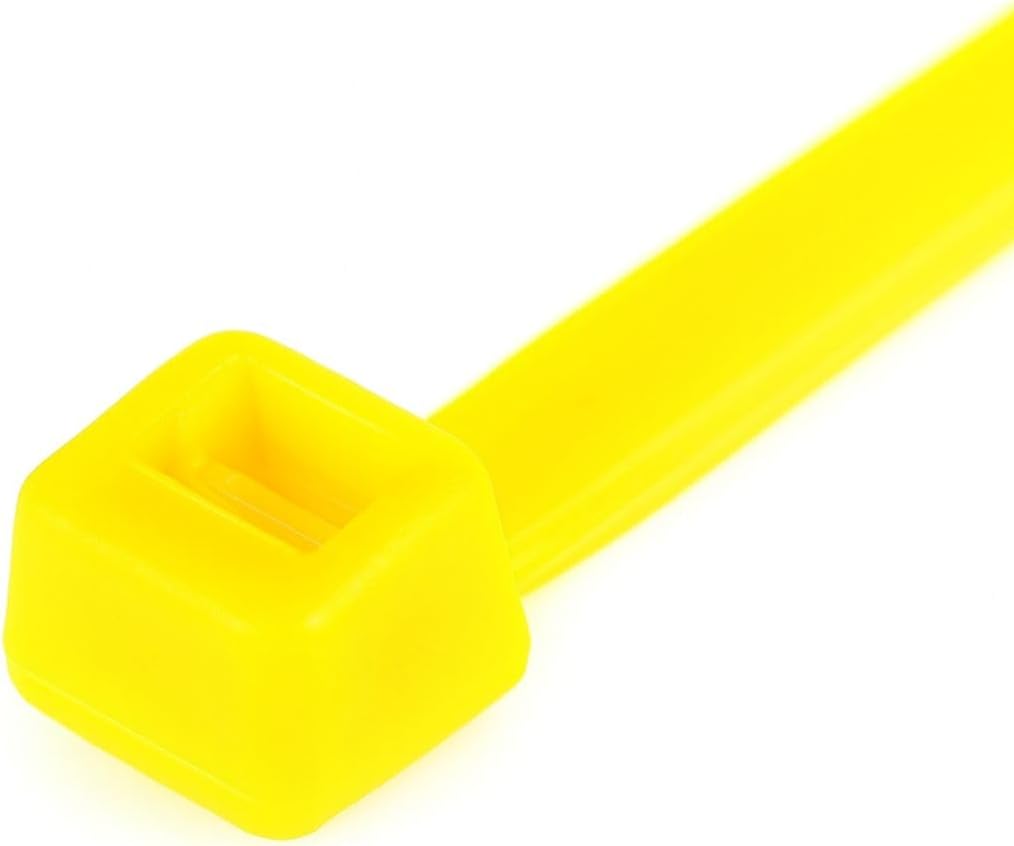 GTSE 12 Inch Yellow Zip Ties, 100 Pack, 40lb Strength, UV Resistant Long Nylon Cable Ties, Self-Locking 12" Tie Wraps-VerdiqueGarden