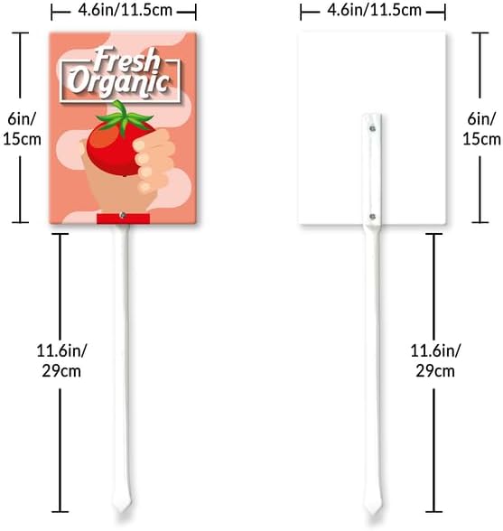 Eveokoki Aluminum Seed & Plant Labels - Plant Markes for Seedlings-Plant Tags for Pots - Garden Signs for Vegetable - Durable Markers for Plants Outdoor Waterproof - Garden Decor for Farmhouse-VerdiqueGarden