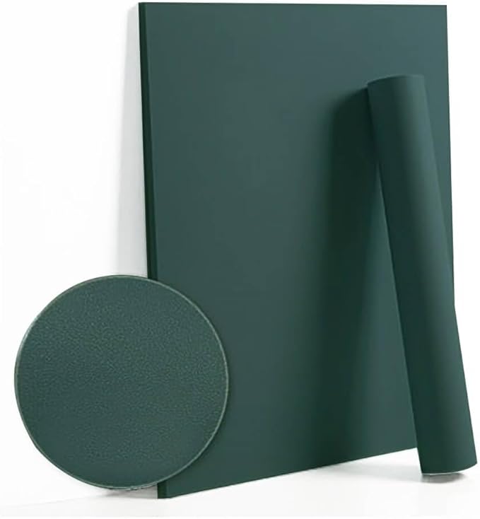 Dimoon 393''x17.7'' Green Peel and Stick Wallpaper Contact Paper Modern Self Adhesive Wall Paper Removable Renter Friendly Textured Solid Color Shelf Cabinet Vinyl Roll (393''x17.7'',Palegreen)-VerdiqueGarden