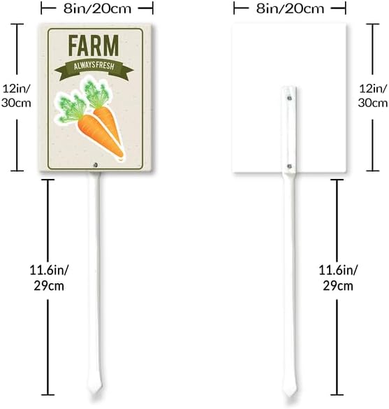 Eveokoki Aluminum Seed & Plant Labels - Plant Markes for Seedlings-Plant Tags for Pots - Garden Signs for Vegetable - Durable Markers for Plants Outdoor Waterproof - Garden Decor for Farmhouse-VerdiqueGarden