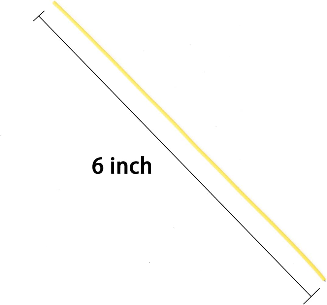 200 Pcs 6 inch Garden Twist Tie, Round Plastic Twist Ties for Plants, Vines and Wrapping Cords or Christmas Tree Gardening Plants Growth and Care, Office Home Cable Organization (Yellow)-VerdiqueGarden