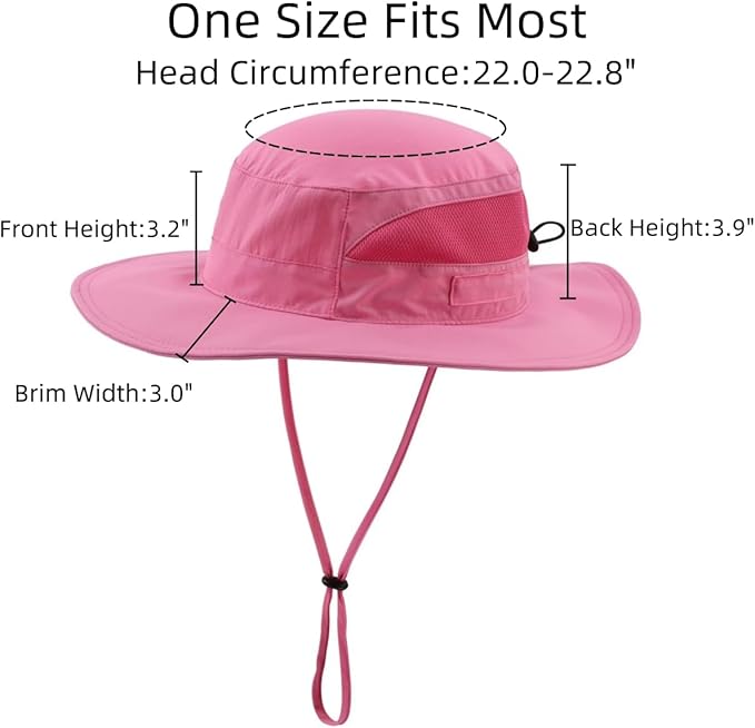 Connectyle Women's UPF 50+ Sun Hat UV Protection Wide Brim Bucket Hat Summer Beach Hats Fishing Hiking Outdoor Safari Hats-VerdiqueGarden