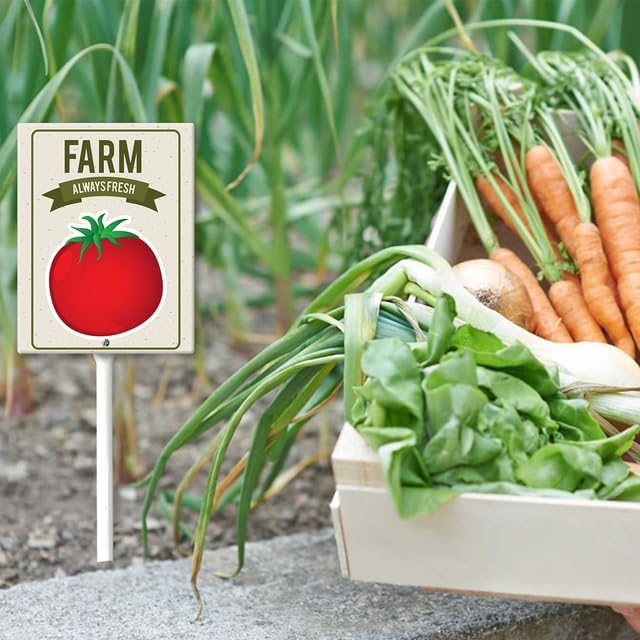 Eveokoki Aluminum Seed & Plant Labels - Plant Markes for Seedlings-Plant Tags for Pots - Garden Signs for Vegetable - Durable Markers for Plants Outdoor Waterproof - Garden Decor for Farmhouse-VerdiqueGarden