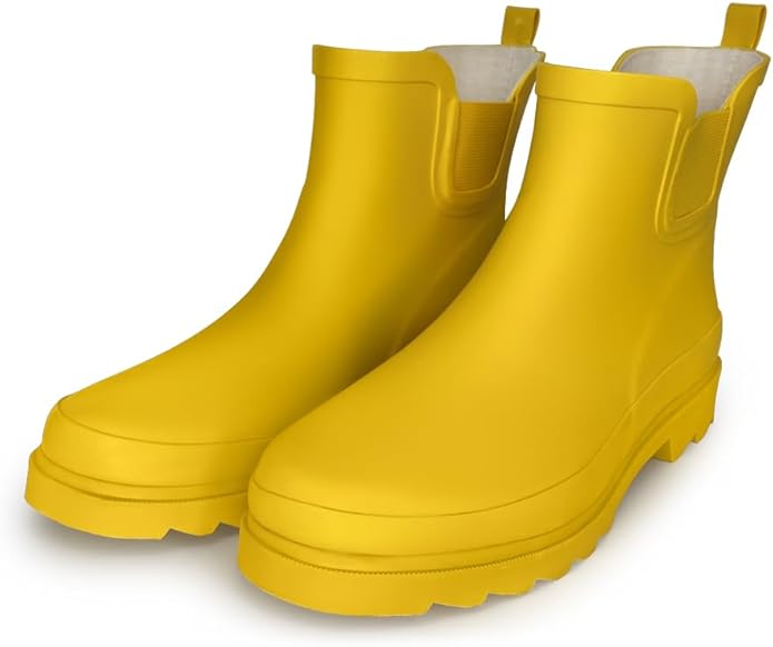 NORTY - Womens Ankle Rain Boots - Ladies Waterproof Winter Spring Garden Boot runs ½ size large-VerdiqueGarden