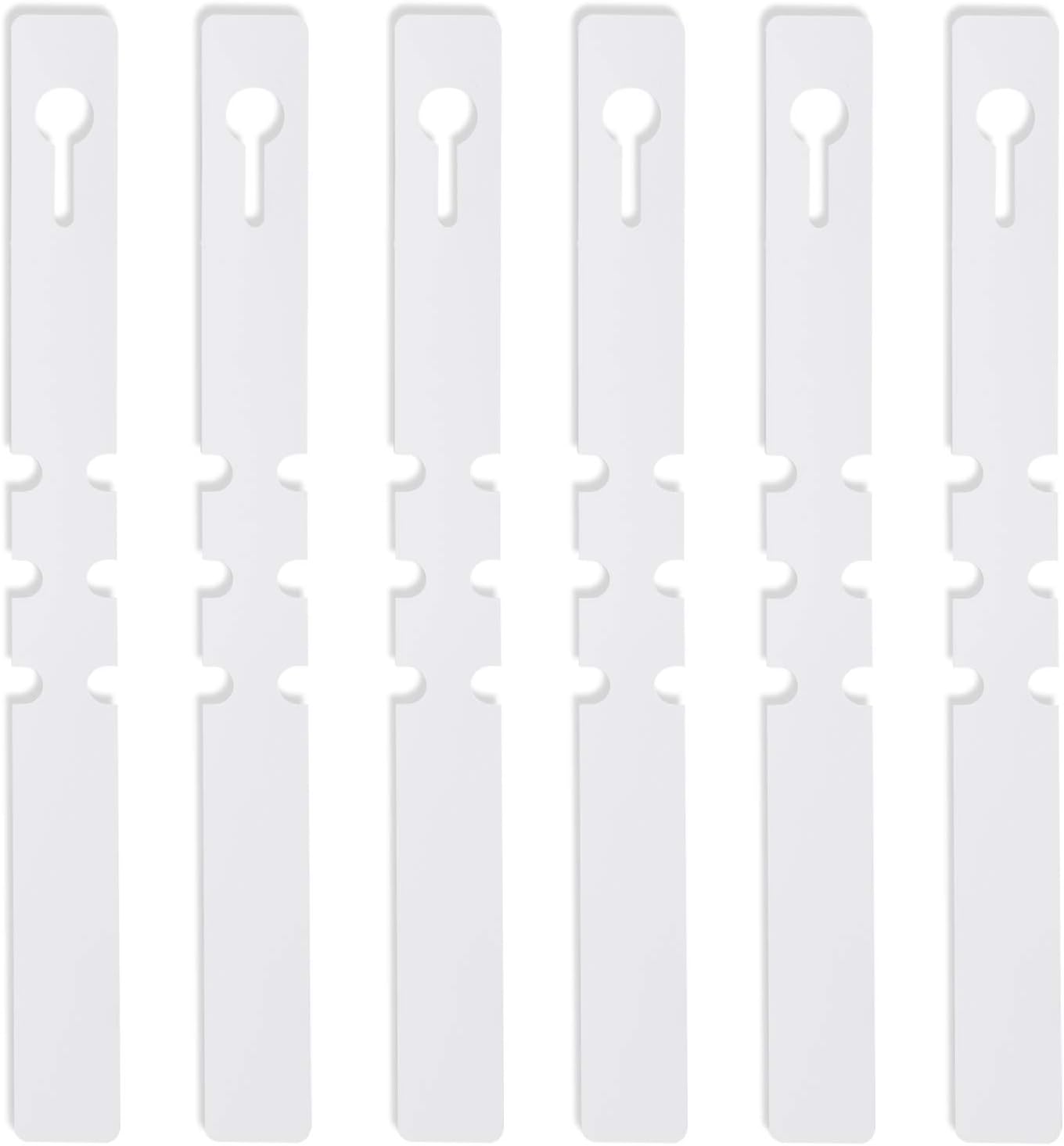 KINJOEK 1200 PCS White Plant Labels Tags, Plastic Adjustable Wrap Around Waterproof Hanging Garden Tree Name Tags, 2x20cm Strip Plant Tag for Identifying Various Outdoor Nursery Plants Flowers-VerdiqueGarden