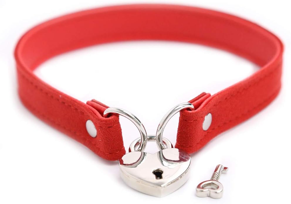 Succuba Padlock Collar Necklace Lolita Collar Cat Kitty Velvet Necklace