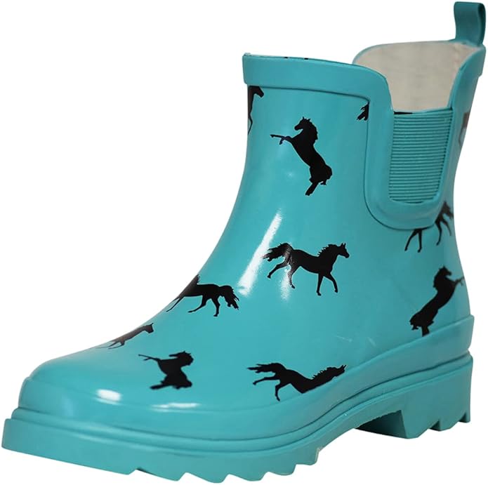 NORTY - Womens Ankle Rain Boots - Ladies Waterproof Winter Spring Garden Boot runs ½ size large-VerdiqueGarden