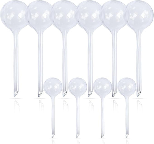 10pcs Plant Watering Devices, Planter Self Watering Globes for Home Potting, Plastic Garden Flower Plant Watering Spikes Automatic Plant Waterer System Set Suit for All Indoor Outdoor Plant-VerdiqueGarden