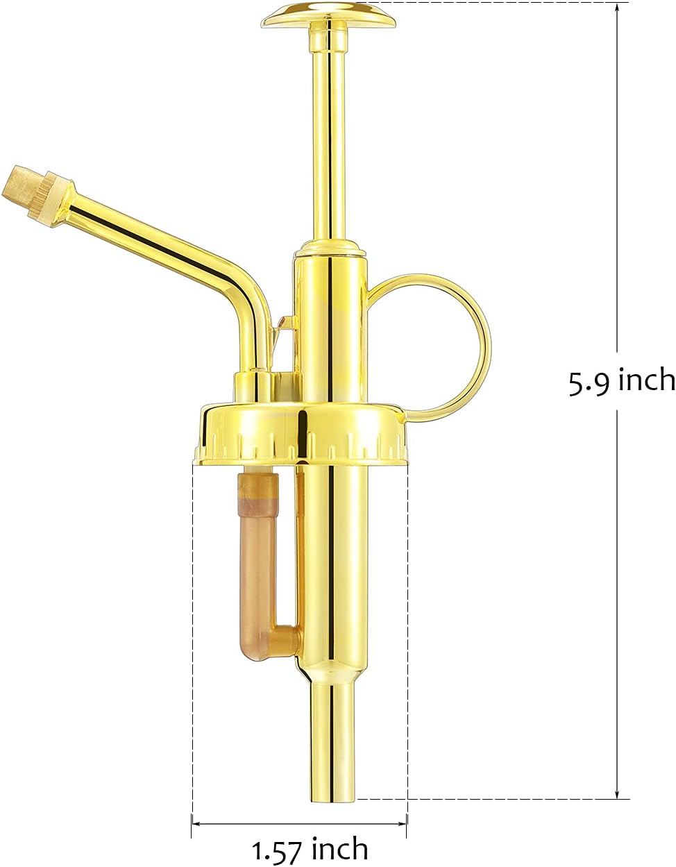 Sprayers Watering Nozzles, Plastic Golden Top Pump, Replacement for Glass Plant Mister Spray Bottle-VerdiqueGarden