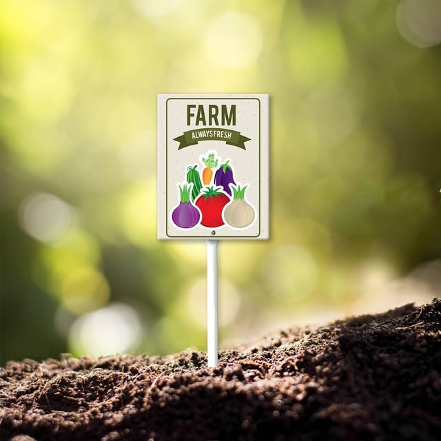 Eveokoki Aluminum Seed & Plant Labels - Plant Markes for Seedlings-Plant Tags for Pots - Garden Signs for Vegetable - Durable Markers for Plants Outdoor Waterproof - Garden Decor for Farmhouse-VerdiqueGarden