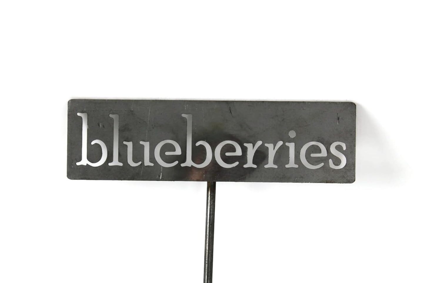 Classic Metal Garden Markers 19 Inches Tall (blueberries, Raw, Unfinished Steel (will rust with time))-VerdiqueGarden