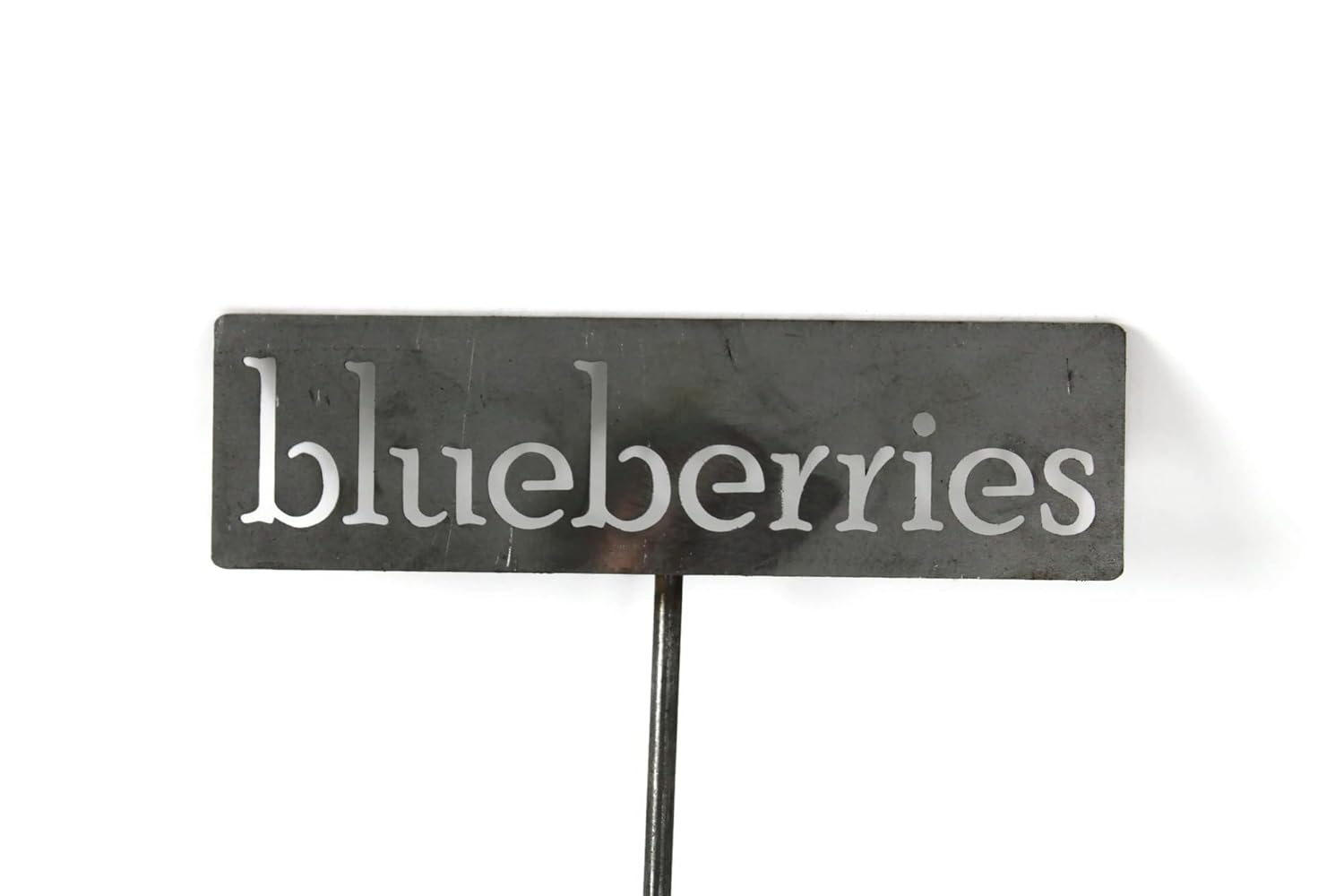 Classic Metal Garden Markers 19 Inches Tall (blueberries, Raw, Unfinished Steel (will rust with time))-VerdiqueGarden