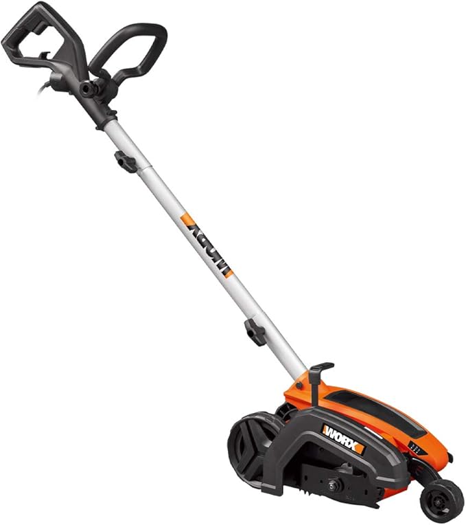 WORX WG896 12 Amp 7.5 Inch Corded Electric Lawn Edger & Trencher, Orange and Black-VerdiqueGarden
