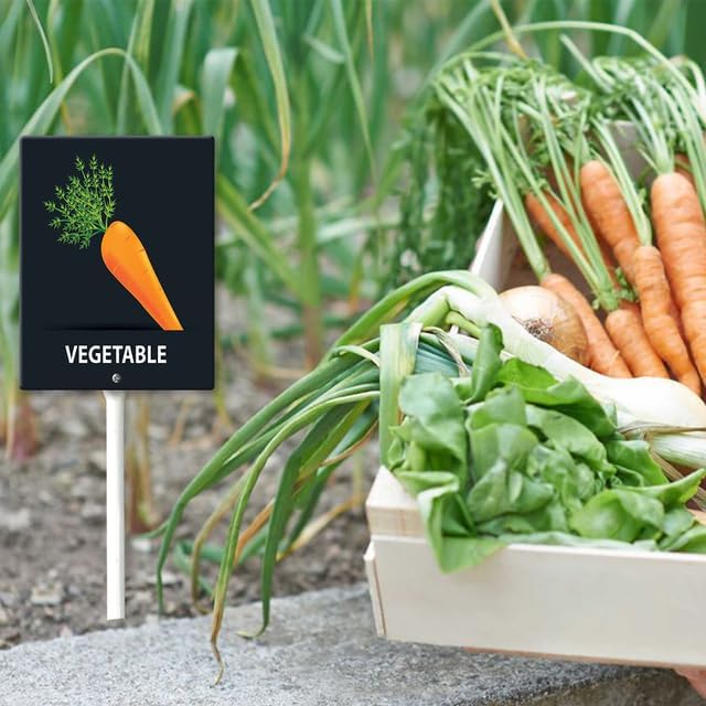 Eveokoki Aluminum Seed & Plant Labels - Plant Markes for Seedlings-Plant Tags for Pots - Garden Signs for Vegetable - Durable Markers for Plants Outdoor Waterproof - Garden Decor for Farmhouse-VerdiqueGarden