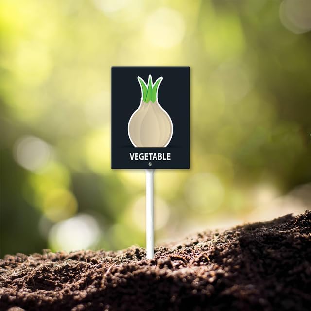 Eveokoki Aluminum Seed & Plant Labels - Plant Markes for Seedlings-Plant Tags for Pots - Garden Signs for Vegetable - Durable Markers for Plants Outdoor Waterproof - Garden Decor for Farmhouse-VerdiqueGarden