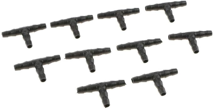 10PCS Micro Drip Irrigation System Dripper Tee Pipe Barb Hose Watering Garden-VerdiqueGarden