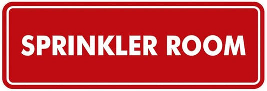 Signs ByLITA Standard Sprinkler Room Sign (Red) - Small-VerdiqueGarden