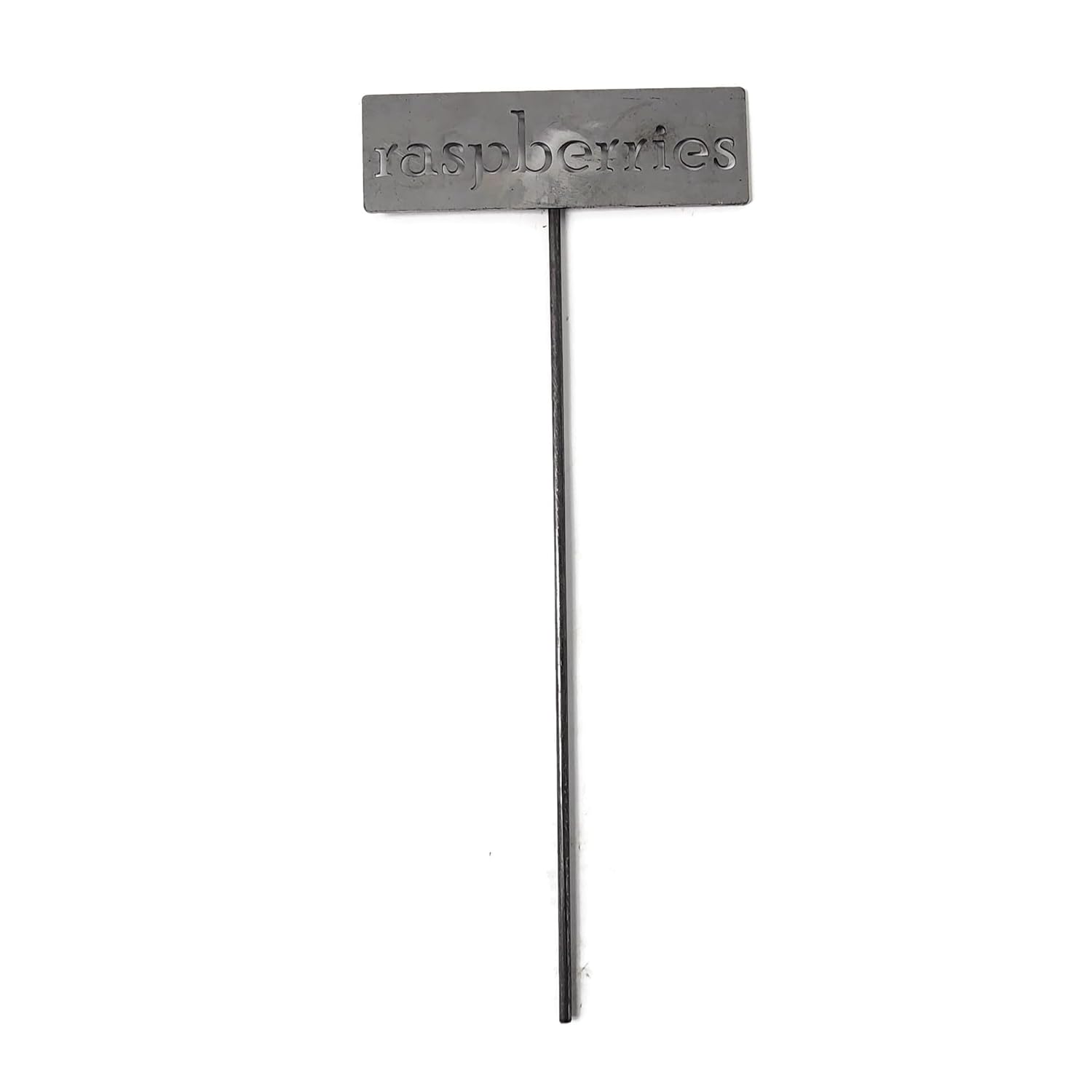 Classic Metal Garden Markers 19 Inches Tall (raspberries, Raw, Unfinished Steel (will rust with time))-VerdiqueGarden