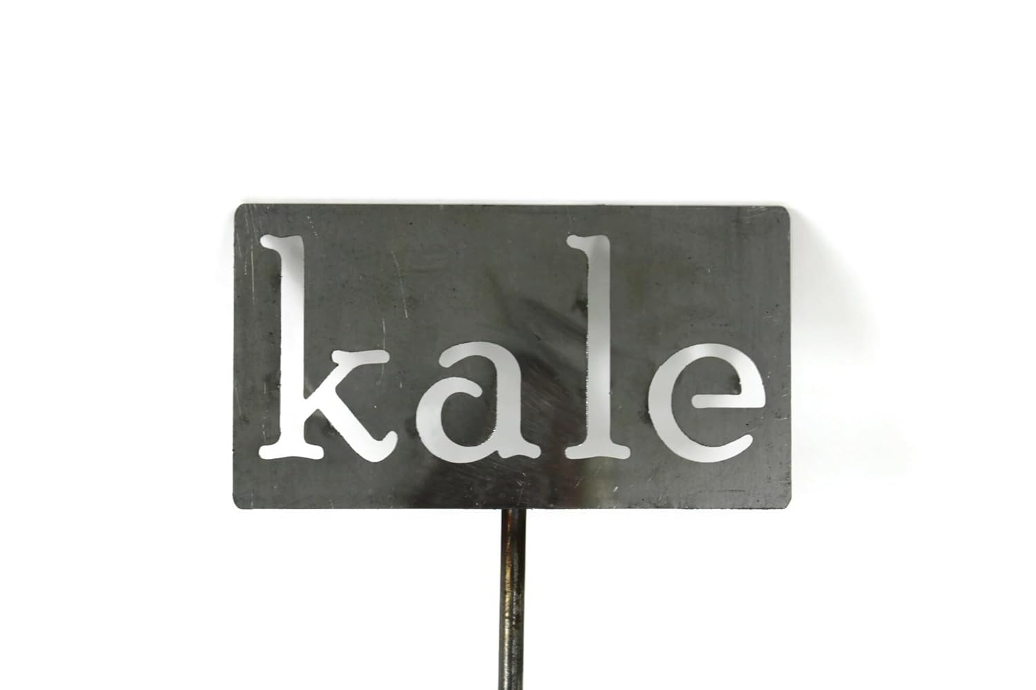 Classic Metal Garden Markers 19 Inches Tall (kale, Raw, Unfinished Steel (will rust with time))-VerdiqueGarden