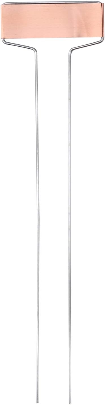 Foraineam 30 Pack 10 Inch High Copper Plate Metal Plant Labels Garden Stake Tags Reusable Planting Gardening Markers-VerdiqueGarden