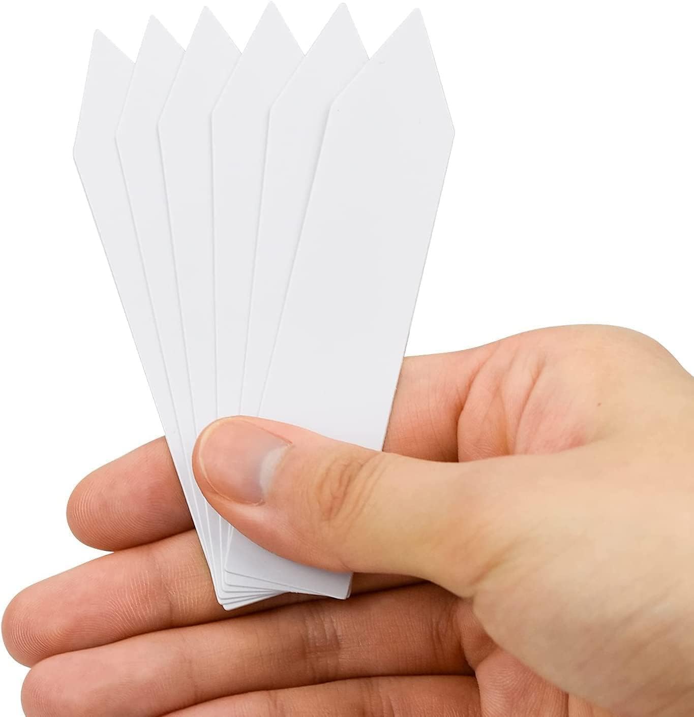 4 Inch Plastic Plant Labels for Seedlings, Flexible Waterproof Plant Tags, Vegetable Gardening Stake Tags for Potted Plants and Outdoor Garden, White, 10,000 Pcs-VerdiqueGarden