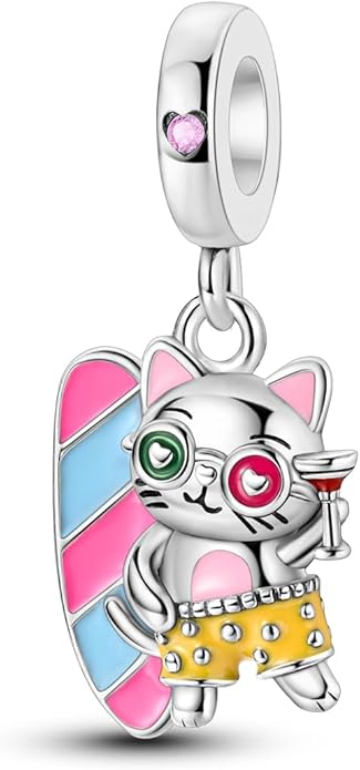 NARMO S925 Sterling Silver Charms Hamsa Charm for Pandora Bracelets Cross Charms for Bracelets Perfume High Heels Dangle Charms Silver Charms for Women