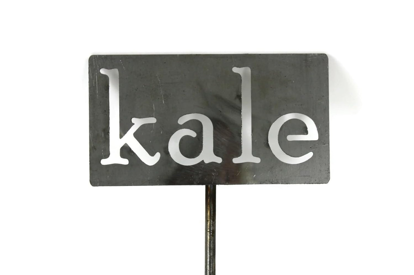 Classic Metal Garden Markers 19 Inches Tall (kale, Raw, Unfinished Steel (will rust with time))-VerdiqueGarden