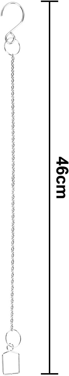 10Ppcs Sun Shine Catcher Chains for Pendant Prisms, 18.11 inch Crystal Prismatic Ball Suspension Chain with Hook for Crystal Prism Decoration DIY Crystal Decoration(10PCS)-VerdiqueGarden