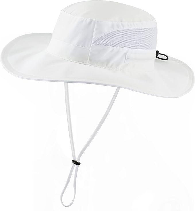 Connectyle Women's UPF 50+ Sun Hat UV Protection Wide Brim Bucket Hat Summer Beach Hats Fishing Hiking Outdoor Safari Hats-VerdiqueGarden