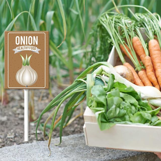 Eveokoki Aluminum Seed & Plant Labels - Plant Markes for Seedlings-Plant Tags for Pots - Garden Signs for Vegetable - Durable Markers for Plants Outdoor Waterproof - Garden Decor for Farmhouse-VerdiqueGarden