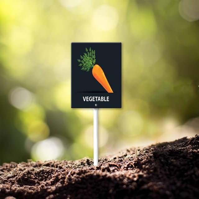 Eveokoki Aluminum Seed & Plant Labels - Plant Markes for Seedlings-Plant Tags for Pots - Garden Signs for Vegetable - Durable Markers for Plants Outdoor Waterproof - Garden Decor for Farmhouse-VerdiqueGarden