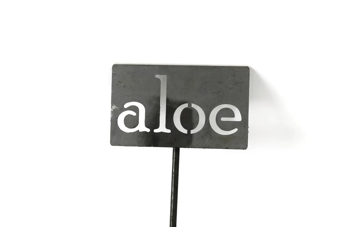 Classic Metal Garden Markers 19 Inches Tall (aloe, Raw, Unfinished Steel (will rust with time))-VerdiqueGarden