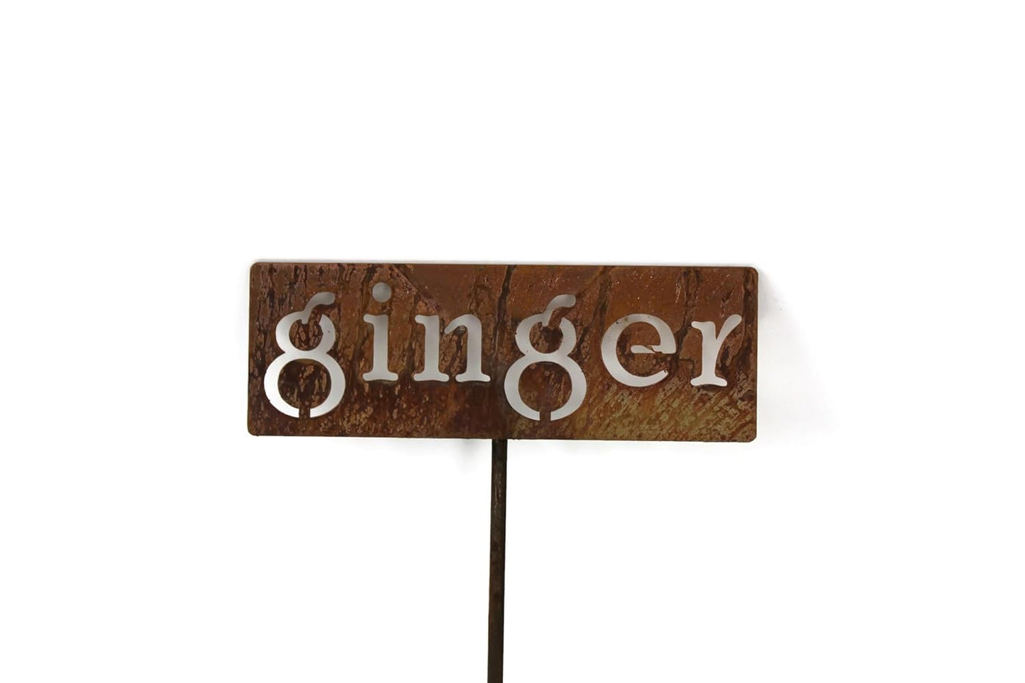 Classic Metal Garden Markers 19 Inches Tall (ginger, Naturally Rusted)-VerdiqueGarden