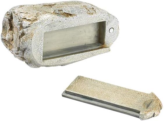 Hide-A-Key Fake Rock Security Safe Storage,Looks and Feels Like a Real Rock Spare Key,Safely Hiking Your Spare Key Outdoor,Yard or Garden Diversion Safes,Outdoor Statue.-VerdiqueGarden