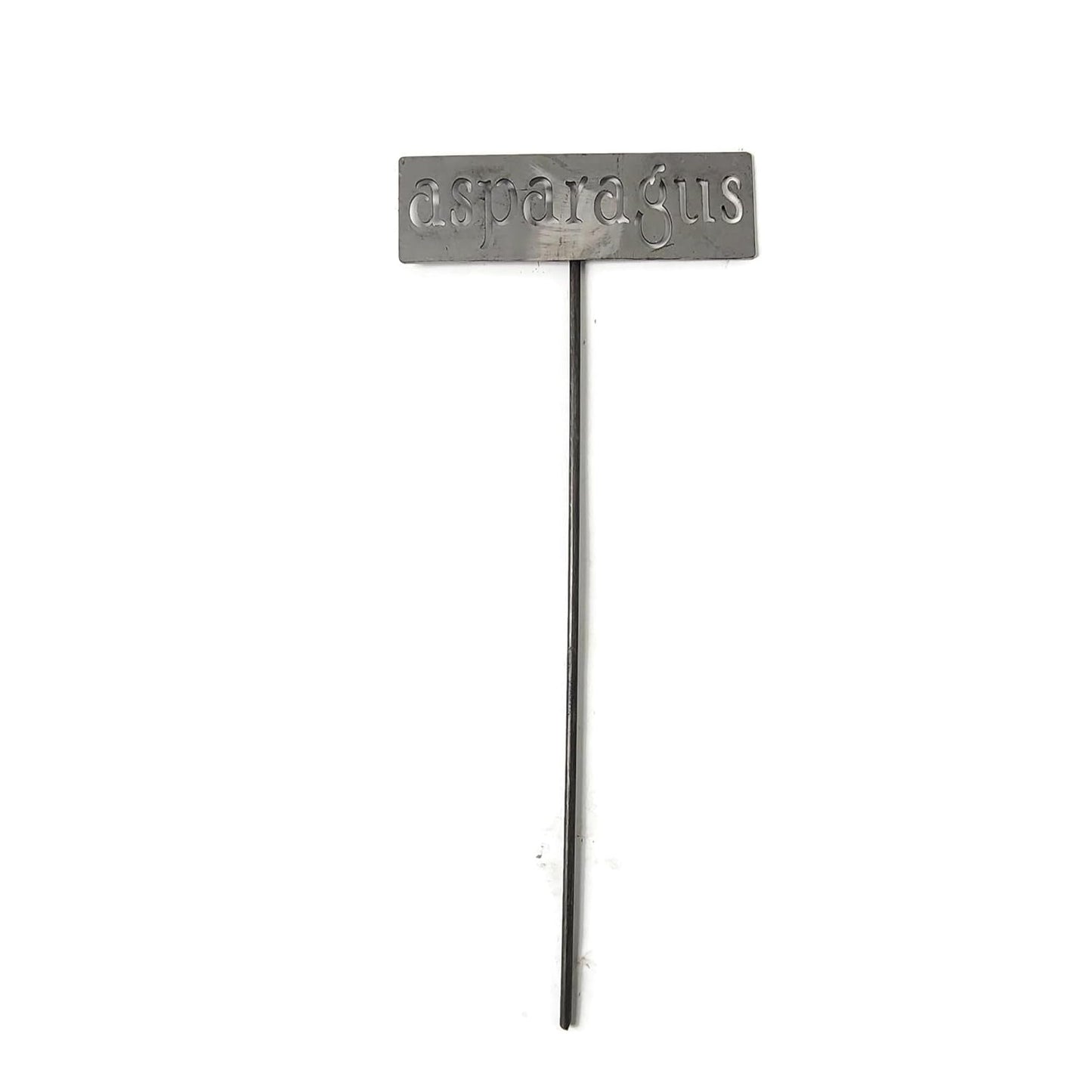 Classic Metal Garden Markers 19 Inches Tall (asparagus, Raw, Unfinished Steel (will rust with time))-VerdiqueGarden