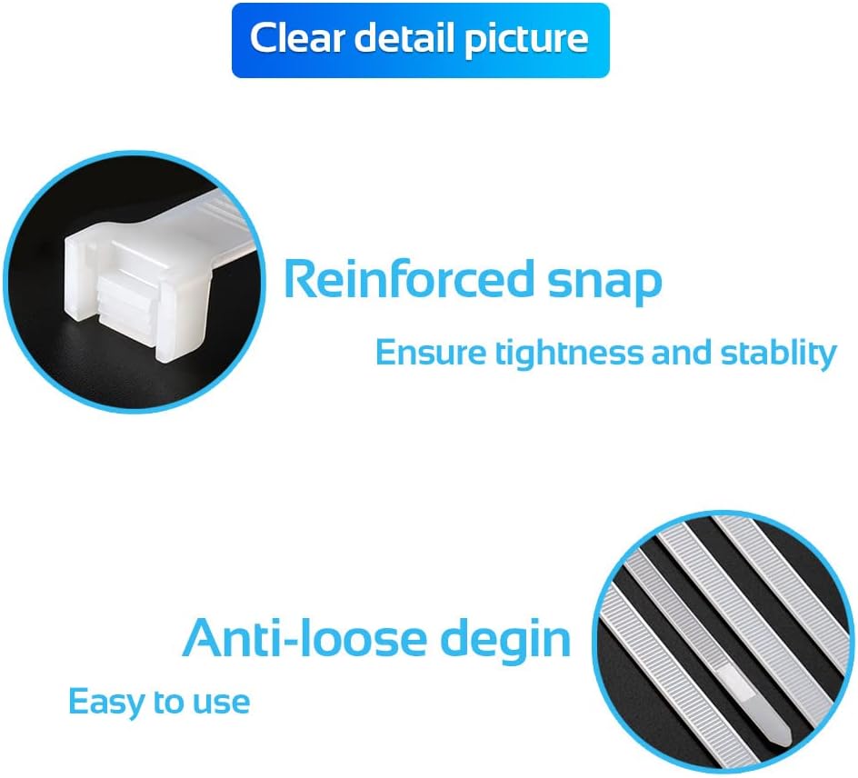 1000pcs 12Inch Nylon Zip Ties, 50 Pounds Tensile Strength,White Cable Tie,Industrial Grade,UV Resistant,Heavy Duty,for Home,Garden Trellis,Office,Garage and Workshop-VerdiqueGarden