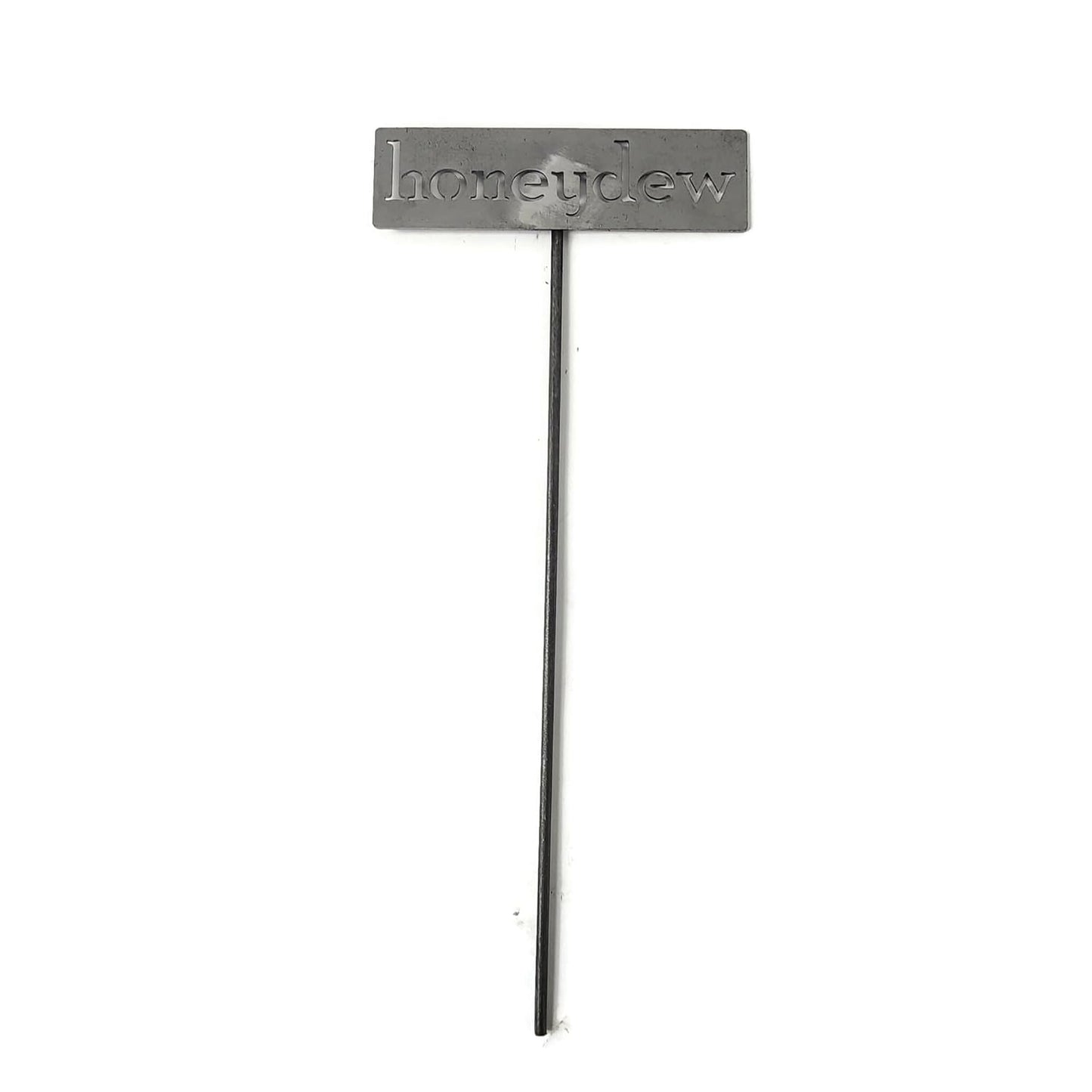Classic Metal Garden Markers 19 Inches Tall (honeydew, Raw, Unfinished Steel (will rust with time))-VerdiqueGarden