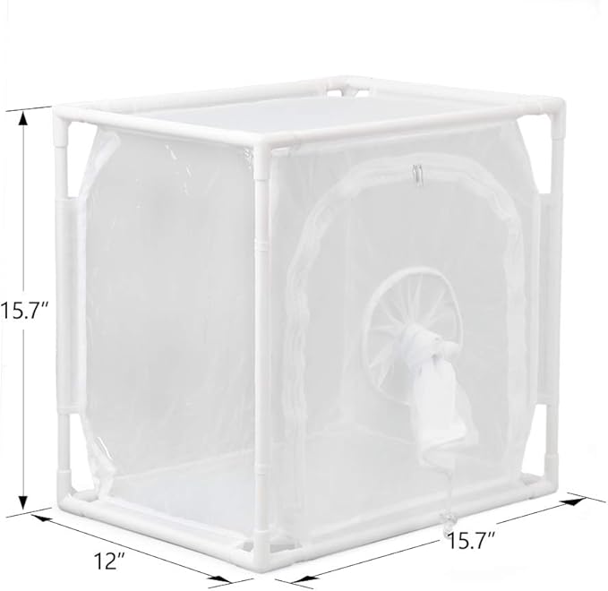 RESTCLOUD Monarch Butterfly Habitat Cage, Outdoor Insect Mesh Cage Terrarium 16" x 12" x 16"-VerdiqueGarden