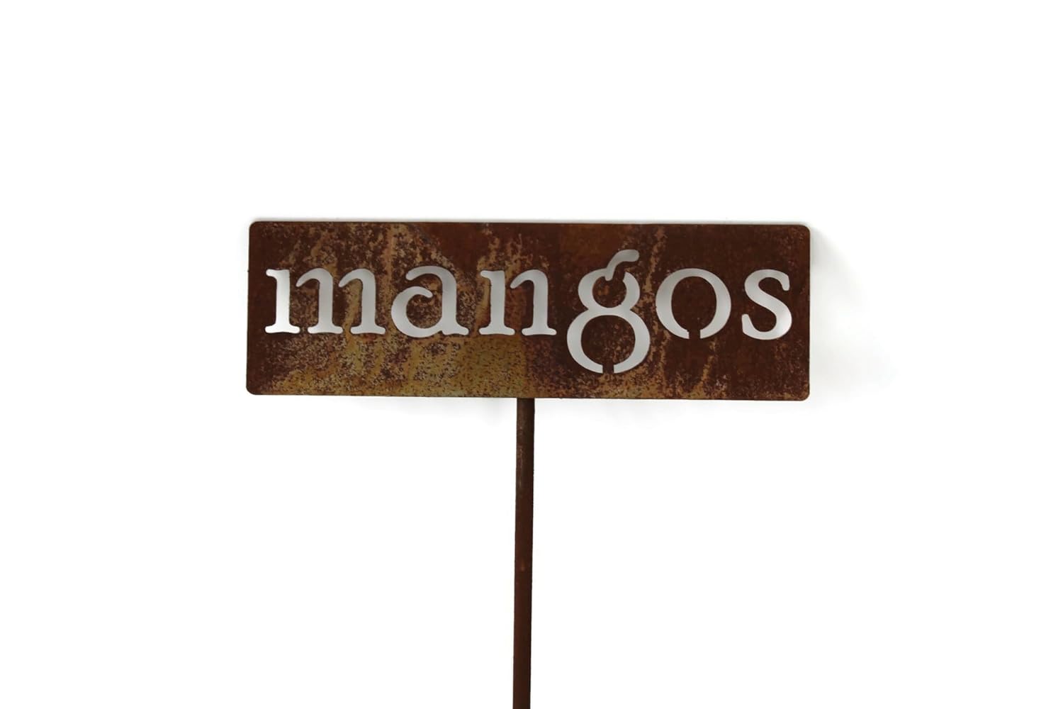 Classic Metal Garden Markers 19 Inches Tall (mangos, Naturally Rusted)-VerdiqueGarden