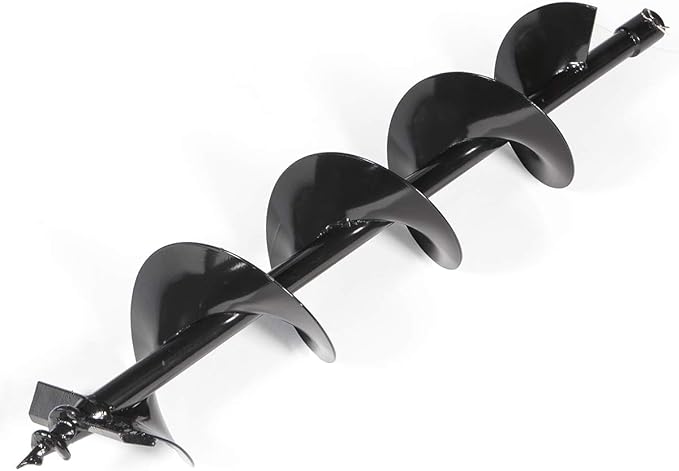 XtremepowerUS Replacement Auger Bit 6" inch for Post Holes Earth Digger Planting Drill Fence Hole Maker Machine Shaft Size 3/4"-VerdiqueGarden