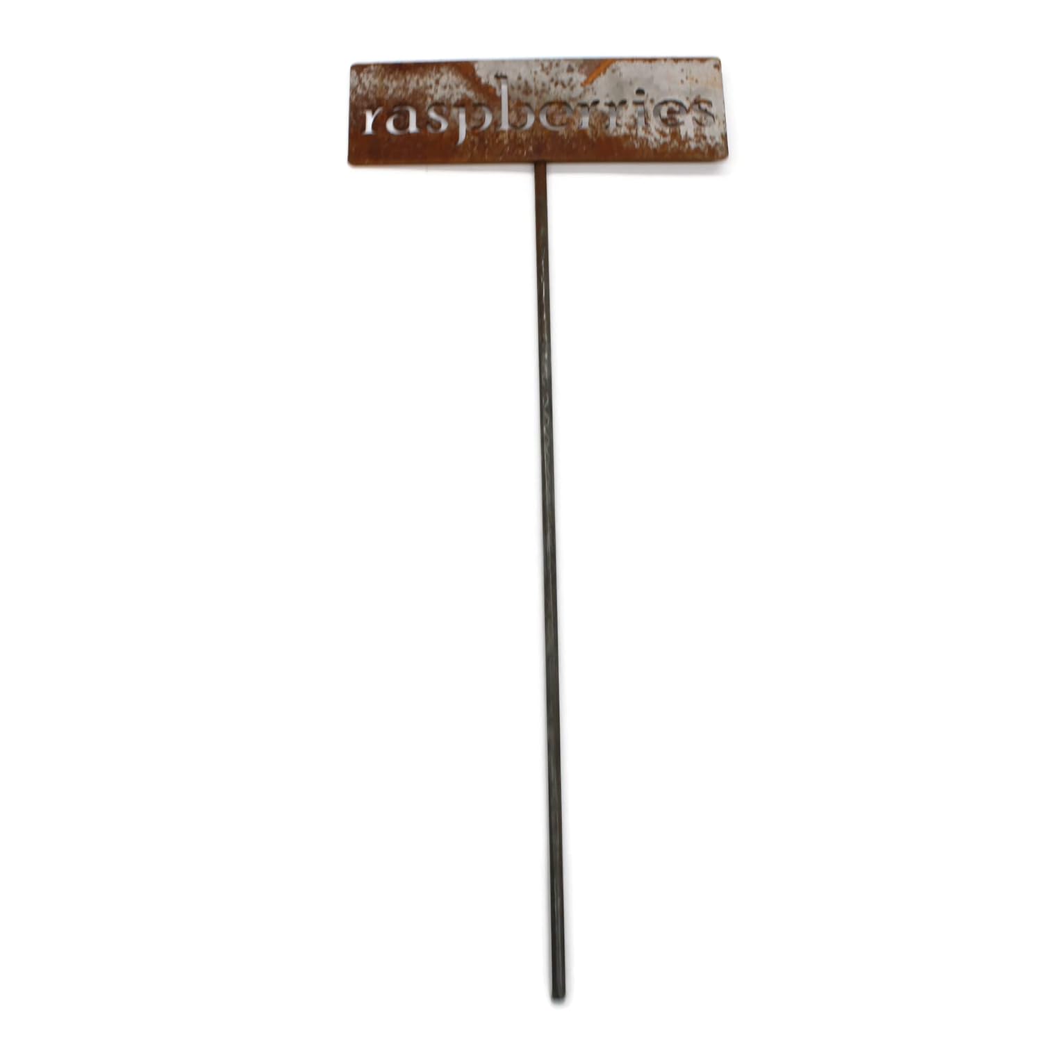 Classic Metal Garden Markers 19 Inches Tall (raspberries, Naturally Rusted)-VerdiqueGarden