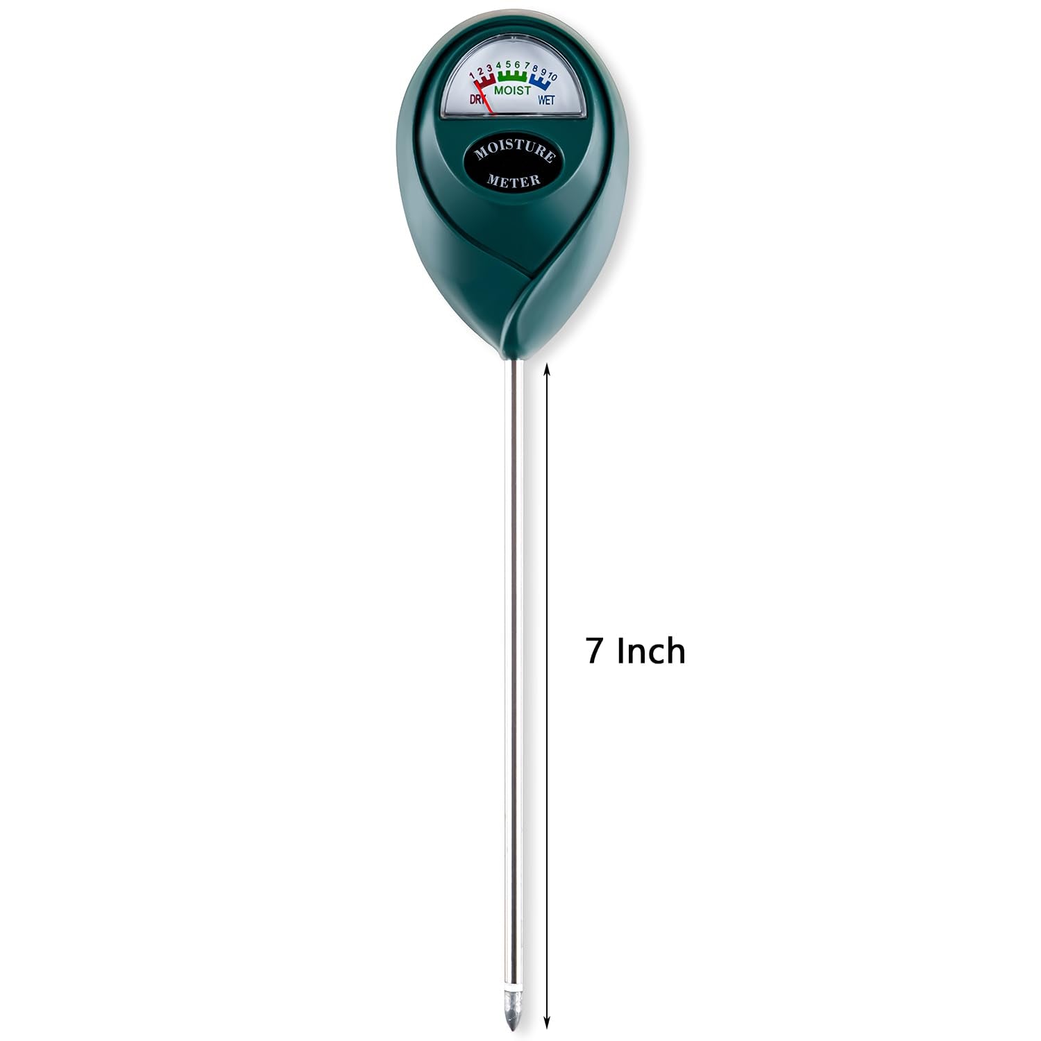 Soil Moisture Meter for House Plants, Plant Water Meter,Plant Moisture Meter for House Plants and Outdoor Plants, No Batteries Required (Green)-VerdiqueGarden