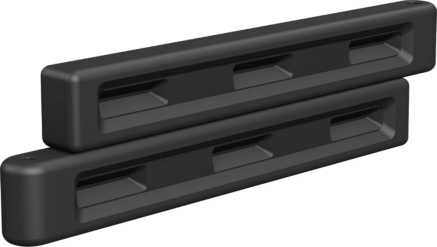 Playsafer Playground Edging Border -12" High Plastic Interlocking Timber for Playgrounds, and Play-Areas - Black - 52" L X 4" W X 12" H (8 Pack)-VerdiqueGarden